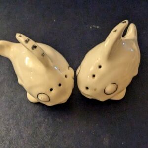 Vintage angelfish salt and pepper shakers